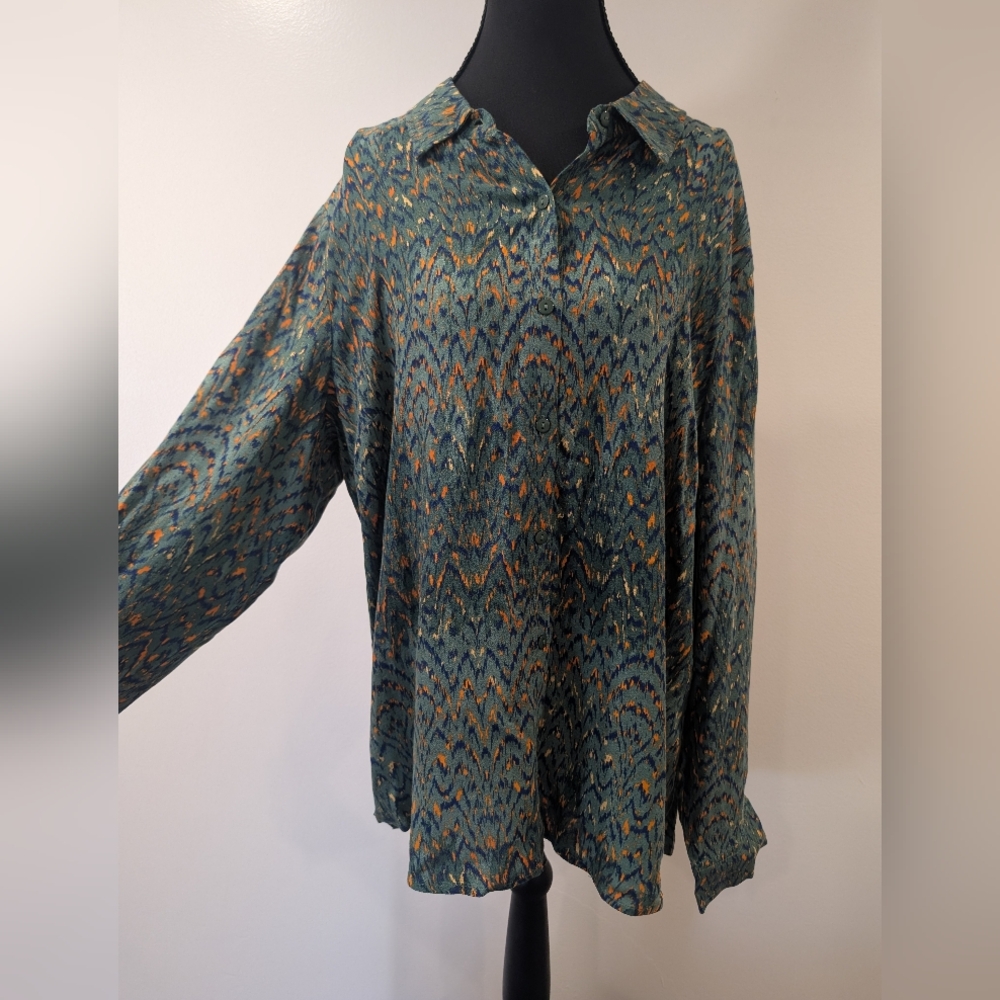 Patterned Long Sleeve Shirt